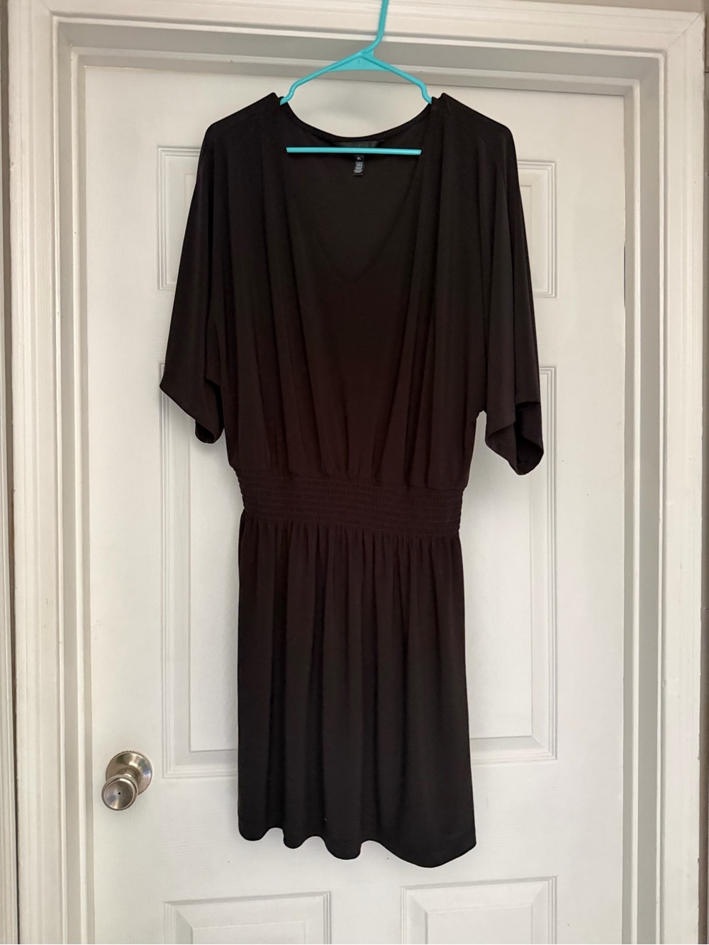 White House Black Market Black V-Neck Short Dress